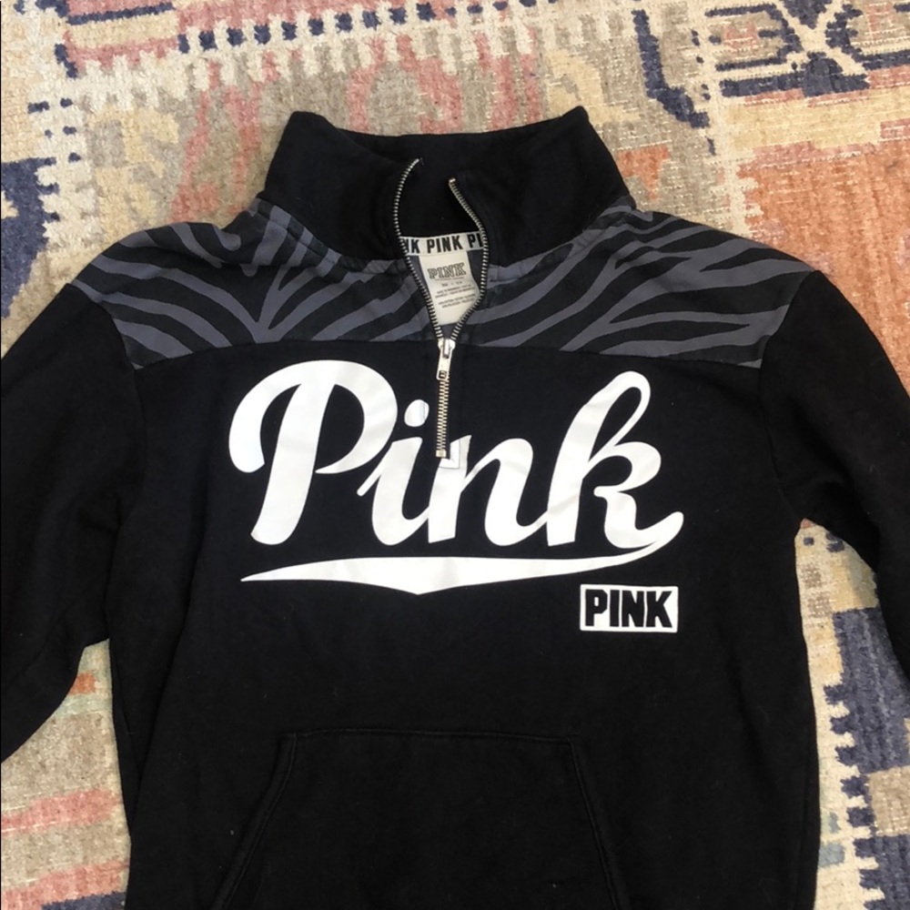 Pink half zip sweatshirt!